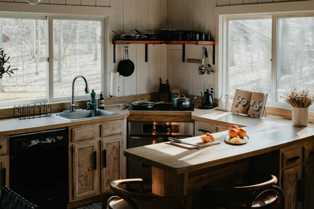 green housing kitchen